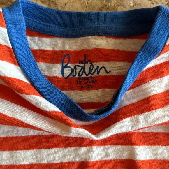Mini Boden striped T-shirt 9-10y - Picture 2 of 3